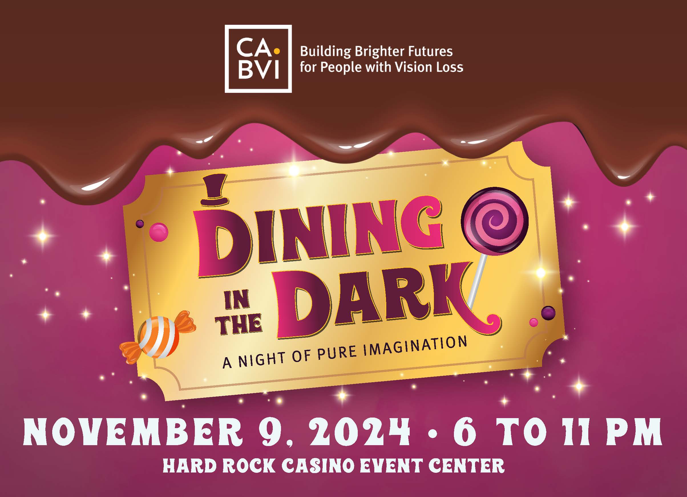 promo image for dining in the dark 2024, a night of pure imagination 